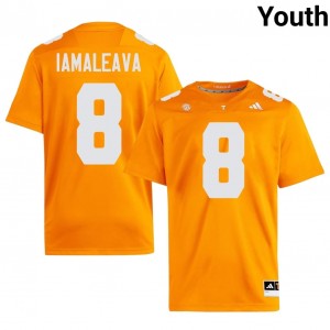 #8 Nico Iamaleava UT Volunteers Orange Youth Jersey | Official Replica Football Player Enthusiasts 17885909