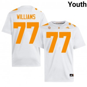 Tennessee Vols Ory Williams #77 Youth Football | White Premium NCAA Fan Merchandise 73487437