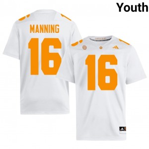 #16 Peyton Manning Tennessee Volunteers White Youth Jersey | Official Replica Football NCAA Enthusiasts 51310962