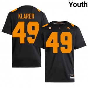 Rudy Klarer #49 Tennessee Youth Football Jersey | Limited Edition Black Player Gear 83979632