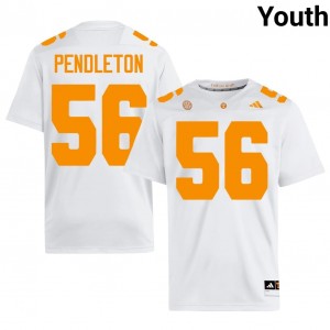 Tennessee Vols Sam Pendleton #56 Youth Football | White Premium University Fan Merchandise 52305090