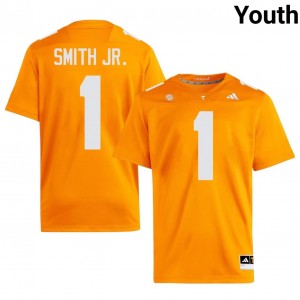 Travis Smith Jr. Volunteers #1 Orange Youth Football Jersey | Stitched NCAA Licensed Gear 30042156