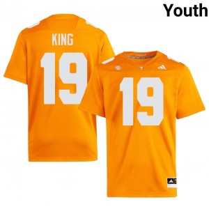 Tyreek King Volunteers #19 Orange Youth Football Jersey | Stitched NCAA Licensed Gear 61503390