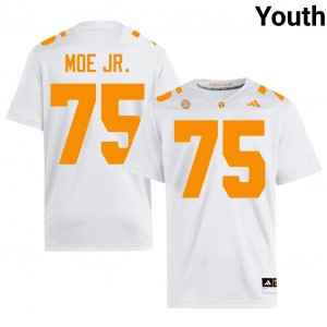 #75 Wendell Moe Jr. Tennessee Volunteers White Youth Jersey | Official Replica Football Player Enthusiasts 71034575