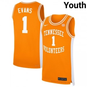 Amari Evans #1 Volunteers Youth Basketball Jersey | Limited Edition Orange University Gear 93485700